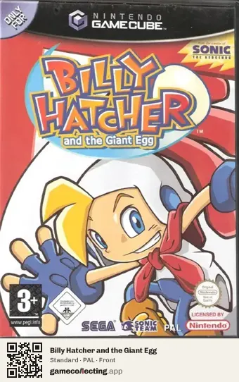 Billy Hatcher and the Giant Egg Nintendo GameCube, PAL box front