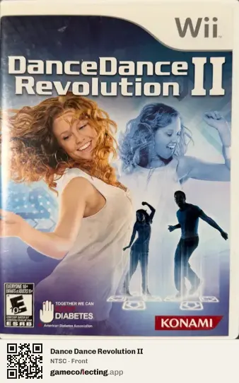 Dance Dance Revolution II Nintendo Wii, NTSC box front