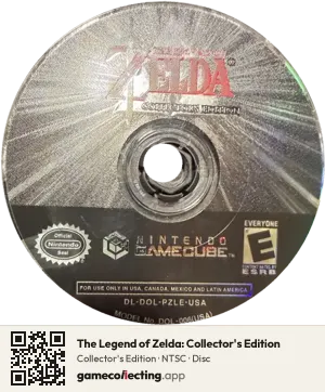 The Legend of Zelda: Collector's Edition Nintendo GameCube, NTSC disc