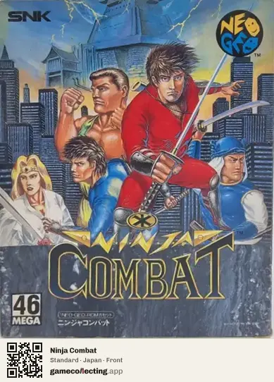 Ninja Combat Neo Geo AES, Japan box front