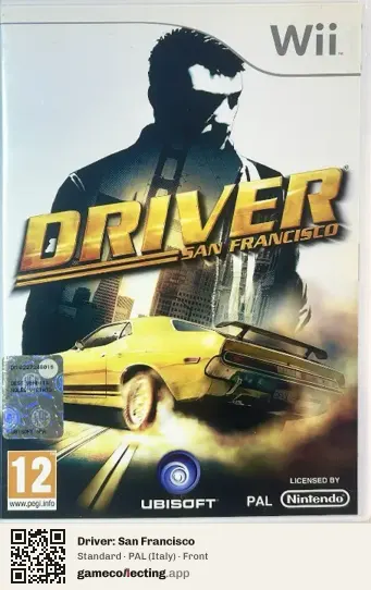 Driver: San Francisco Nintendo Wii, Italy box front