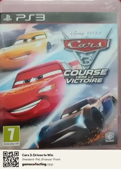 Cars 3: Driven to Win PlayStation 3, France box front