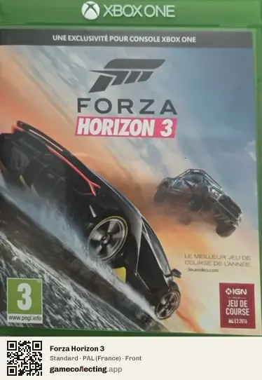 Forza Horizon 3 Xbox One, France box front