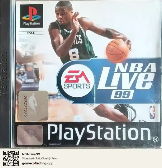 NBA Live 99 PlayStation, Spain box front