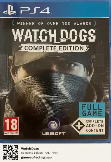 Watch Dogs PlayStation 4, PAL box front