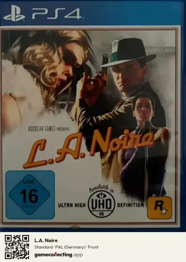 L.A. Noire PlayStation 4, Germany box front