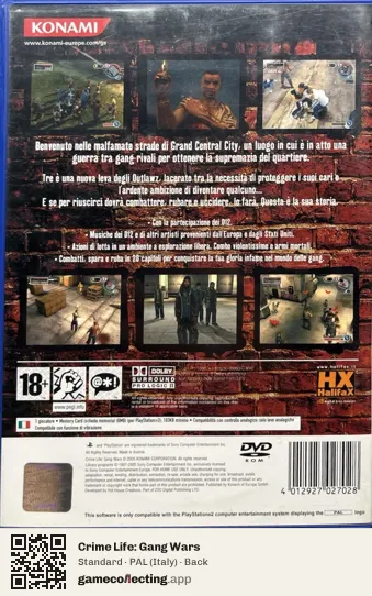 Crime Life: Gang Wars PlayStation 2, Italy box back
