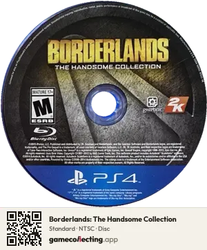 Borderlands: The Handsome Collection PlayStation 4, NTSC disc