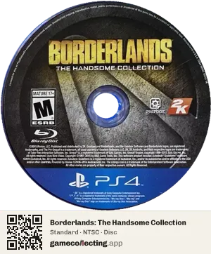 Borderlands: The Handsome Collection PlayStation 4, NTSC disc