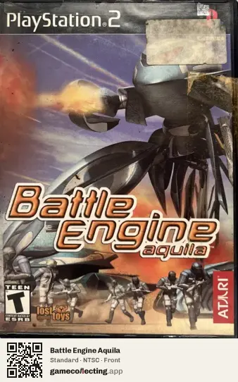Battle Engine Aquila PlayStation 2, NTSC box front