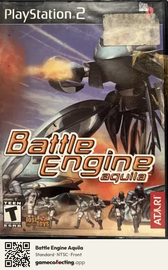 Battle Engine Aquila PlayStation 2, NTSC box front