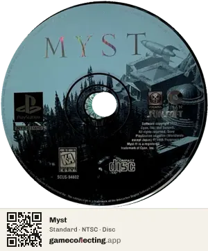 Myst PlayStation, NTSC disc