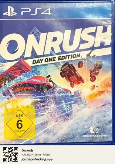 Onrush PlayStation 4, Germany box front