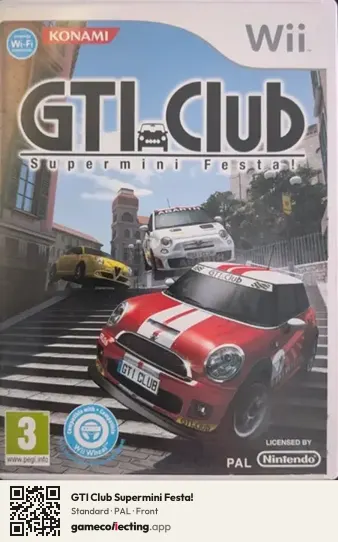 GTI Club Supermini Festa! Nintendo Wii, PAL box front