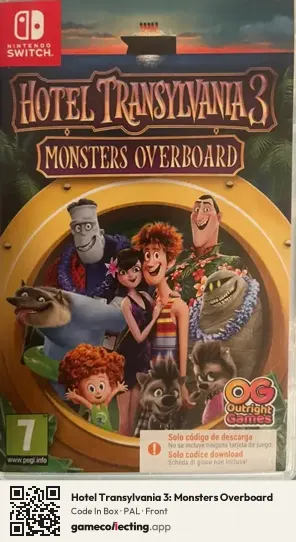 Hotel Transylvania 3: Monsters Overboard Nintendo Switch, PAL box front