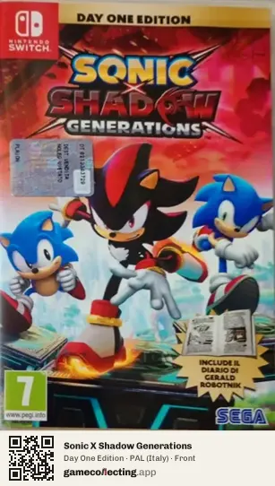 Sonic X Shadow Generations Nintendo Switch, Italy box front