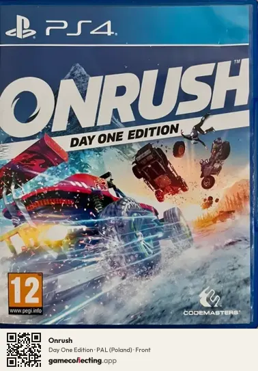 Onrush PlayStation 4, Poland box front