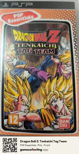 Dragon Ball Z: Tenkaichi Tag Team PlayStation Portable, PAL box front
