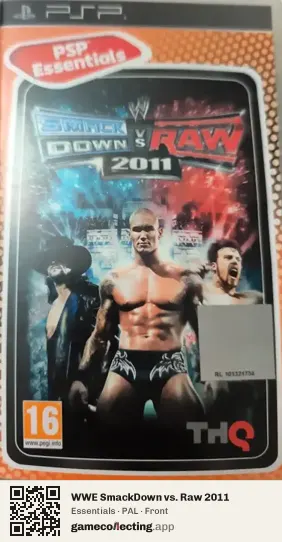 WWE SmackDown vs. Raw 2011 PlayStation Portable, PAL box front