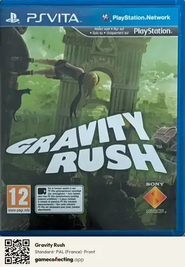 Gravity Rush PlayStation Vita, France box front