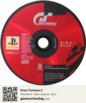 Gran Turismo 2 PlayStation, Asia disc
