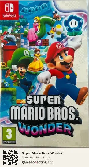 Super Mario Bros. Wonder Nintendo Switch, PAL box front