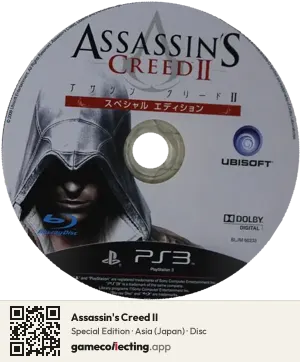Assassin's Creed II PlayStation 3, Asia disc