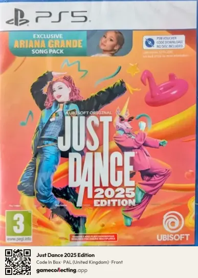 Just Dance 2025 Edition PlayStation 5, United Kingdom box front