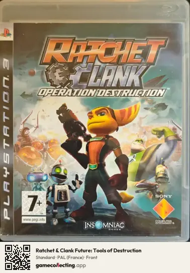 Ratchet & Clank Future: Tools of Destruction PlayStation 3, France box front