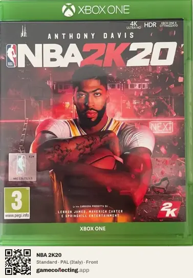 NBA 2K20 Xbox One, Italy box front