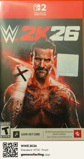 WWE 2K26 Nintendo Switch 2, NTSC box front