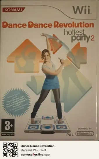 Dance Dance Revolution Nintendo Wii, PAL box front