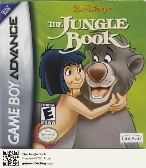 The Jungle Book Game Boy Advance, NTSC box front