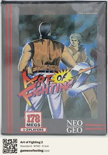 Art of Fighting 2 Neo Geo AES, NTSC box front