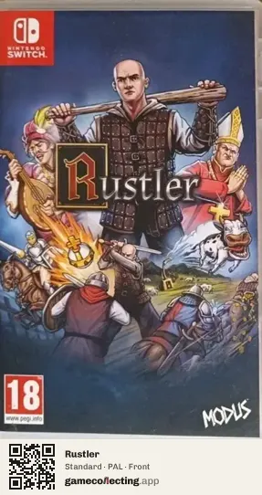 Rustler Nintendo Switch, PAL box front