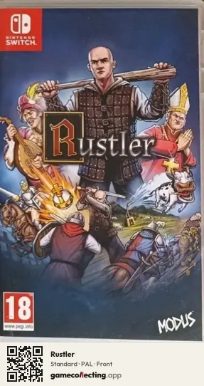 Rustler Nintendo Switch, PAL box front