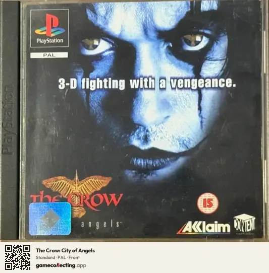 The Crow: City of Angels PlayStation, PAL box front