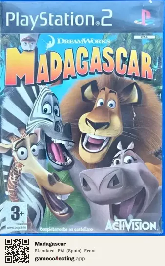Madagascar PlayStation 2, Spain box front