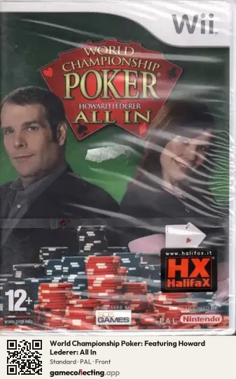 World Championship Poker: Featuring Howard Lederer: All In Nintendo Wii, PAL box front