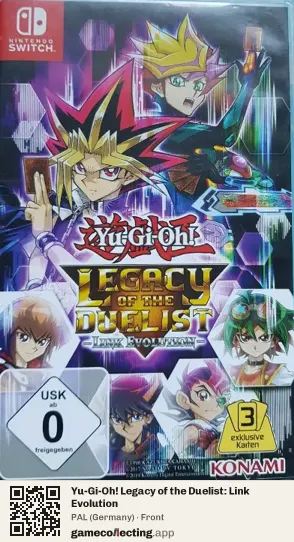 Yu-Gi-Oh! Legacy of the Duelist: Link Evolution Nintendo Switch, Germany box front