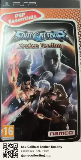 SoulCalibur: Broken Destiny PlayStation Portable, PAL box front