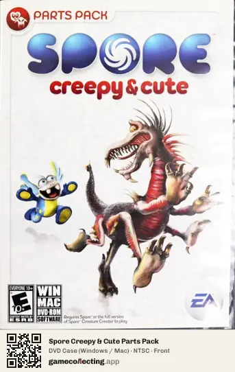 Spore Creepy & Cute Parts Pack Computer, NTSC box front