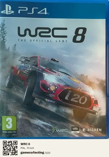 WRC 8 PlayStation 4, PAL box front