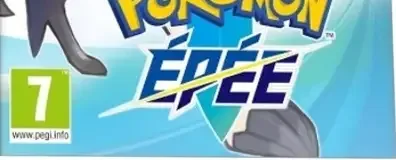 Pokémon Sword / Pokémon Shield, the PEGI square on its front