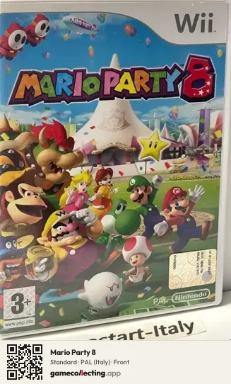 Mario Party 8 Nintendo Wii, Italy box front