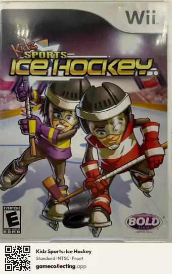 Kidz Sports: Ice Hockey Nintendo Wii, NTSC box front