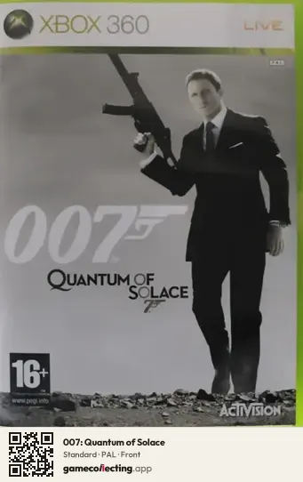 007: Quantum of Solace Xbox 360, PAL box front