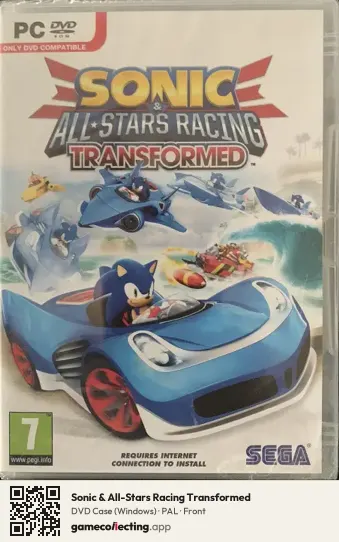 Sonic & All-Stars Racing Transformed Computer, PAL box front