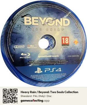 Heavy Rain / Beyond: Two Souls Collection PlayStation 4, PAL disc
