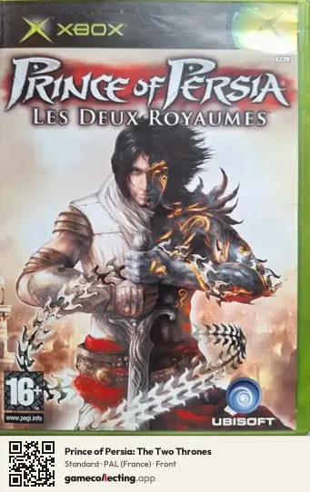 Prince of Persia: The Two Thrones Xbox, France box front